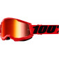 Μάσκα μηχανής motocross 100% STRATA2 RED-MIRROR RED thumb